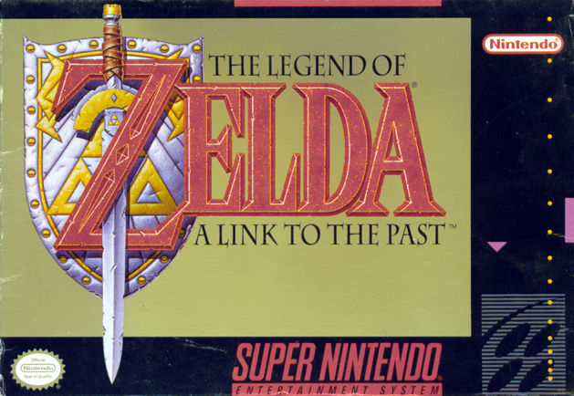 Zelda Link to the Past box art for Super Nintendo